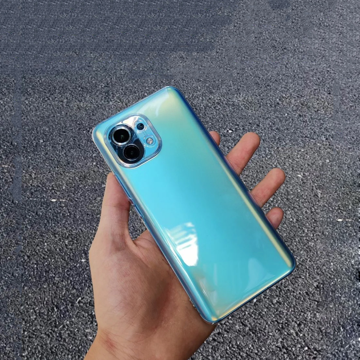 Ốp lưng silicon trong suốt cho điện thoại Xiaomi Redmi Note 10 Pro/ Mi 11/ Mi11 Ultra