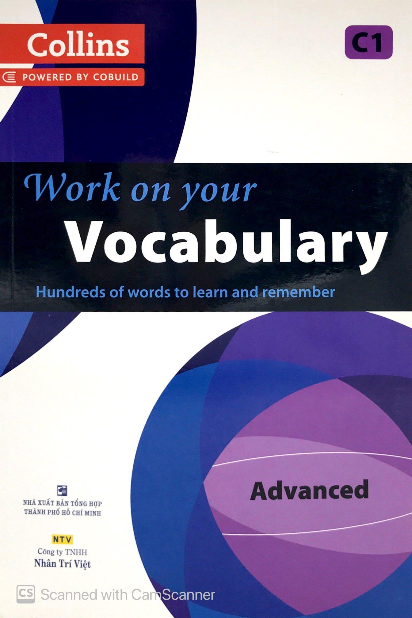 Sách Collins Work On Your Vocabulary - Advanced C1