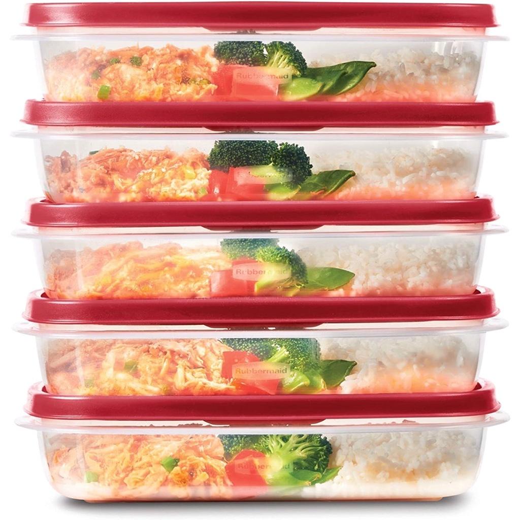 Bộ 5 hộp đựng thực phẩm Rubbermaid USA size 1.3L