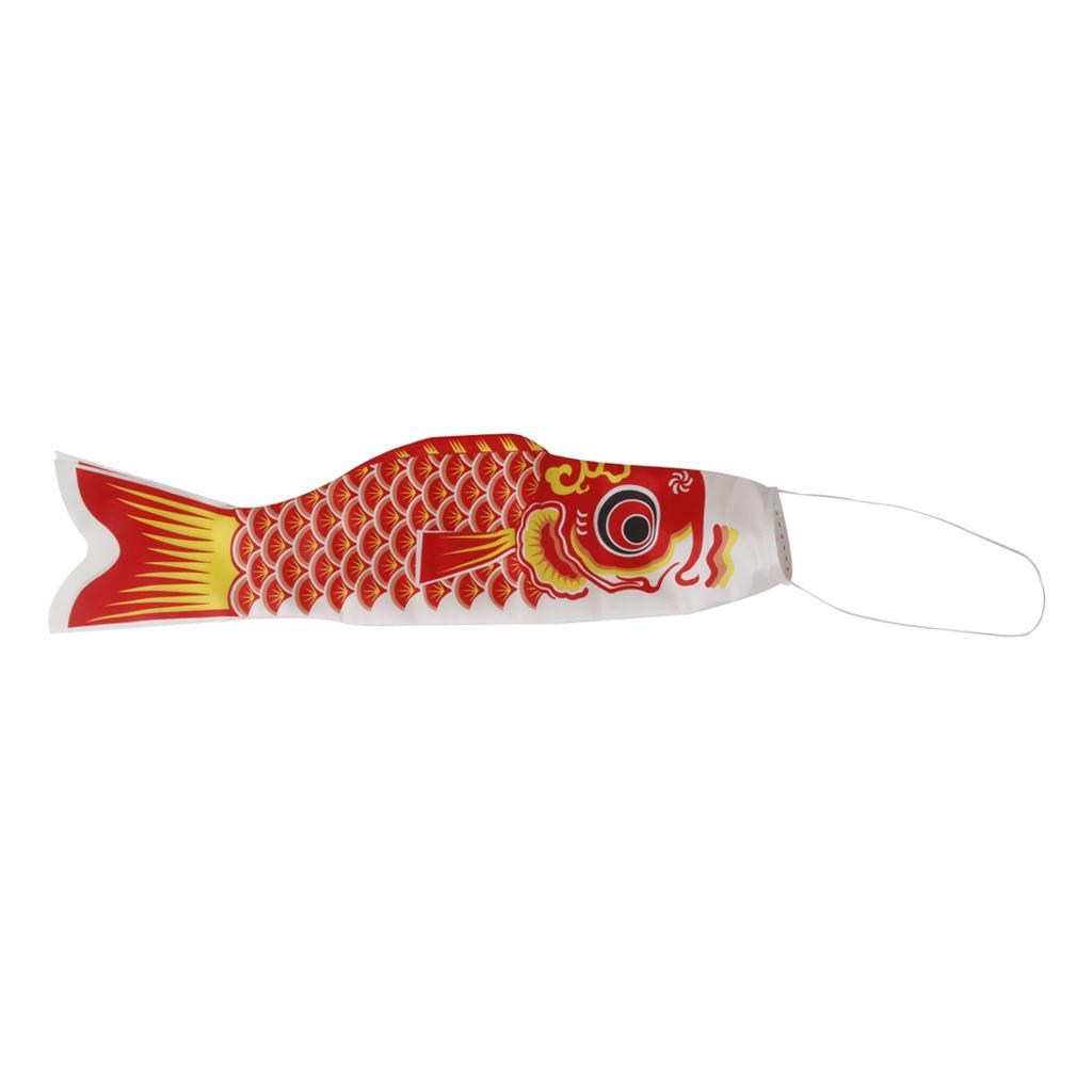 2 Pieces Japanese Carp Windsock Streamer Fish Flag Kite Nobori