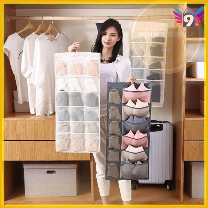 Túi Vải Đựng Đồ Lót, Tất v.v 30 Ngăn | Túi Treo Đựng Đồ Đa Năng - Siêu Tiện Lợi