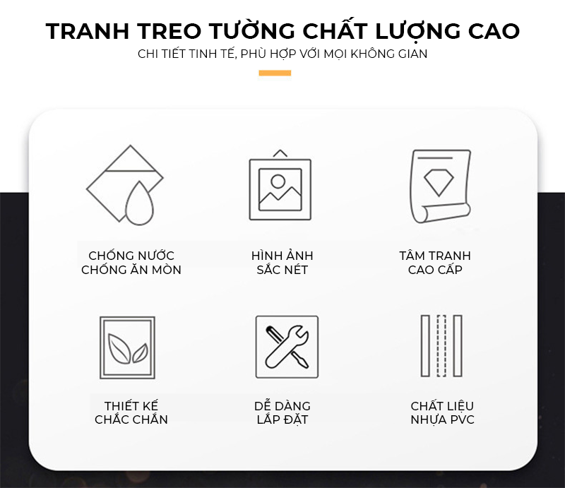 Set 5 tranh decor hiện đại trang trí phòng khách phòng ngủ, chất liệu formex 5mm kèm sẵn keo dán - GZ01