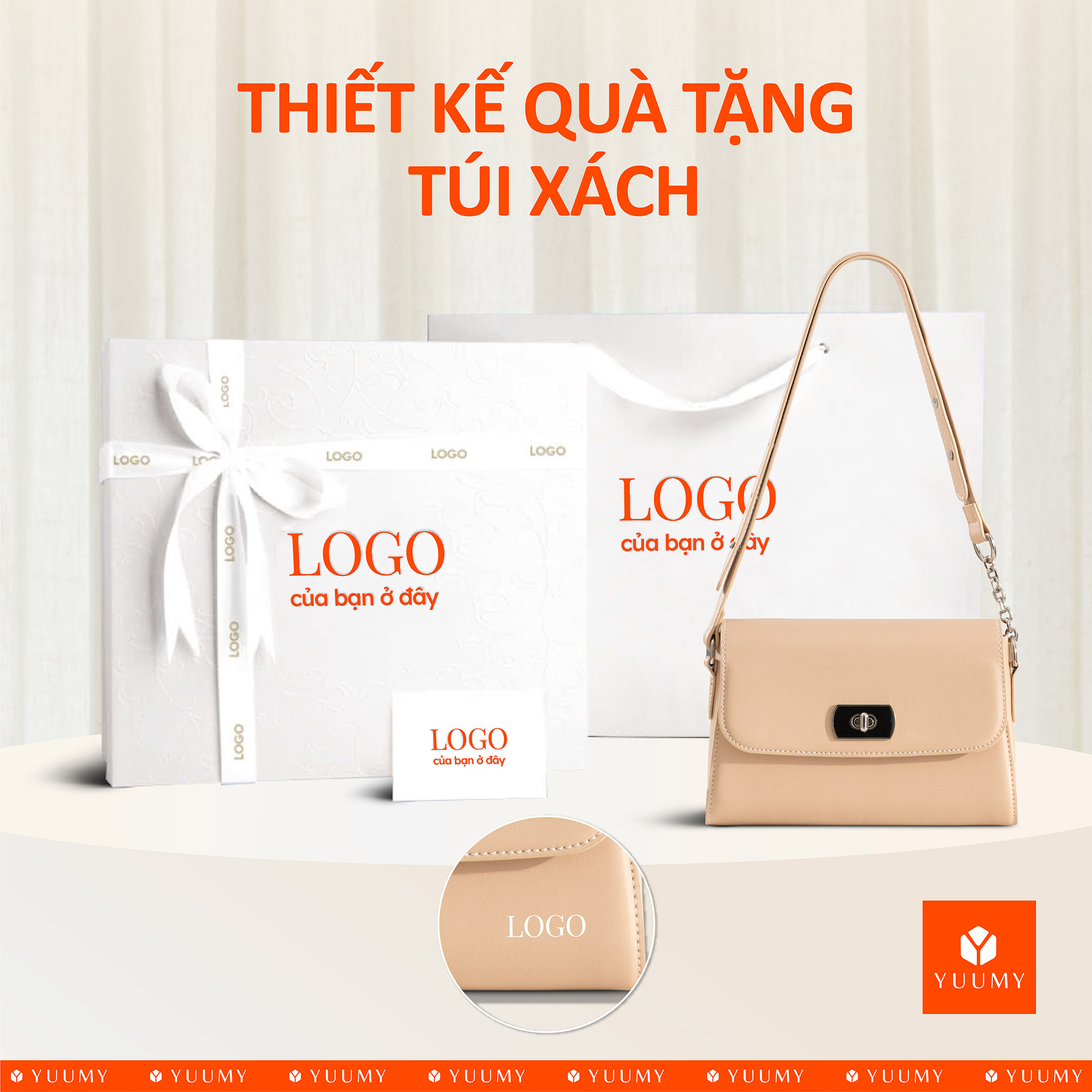 Túi Yuumy ( Thời trang nữ khoá xoay kim loại sang trọng size 21 - Túi đeo chéo da Seasand YN301 )
