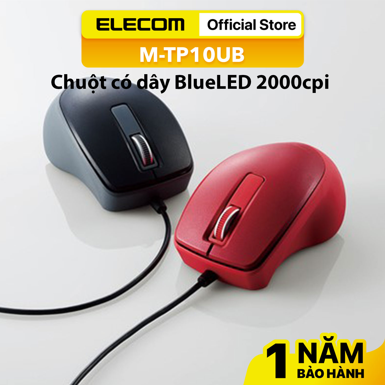 Chuột có dây  BlueLED 2000cpi ELECOM M-TP10UB HÀNG CHÍNH HÃNG -BẢO HÀNH 12 THÁNG