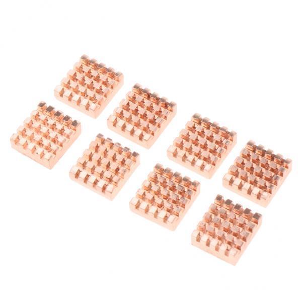 2x 8pcs Pure Copper Heatsink Chipset DDR RAM Cooler Sinks Cooling Fin