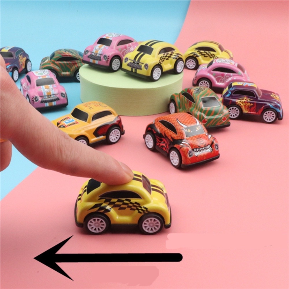 Hộp đồ chơi 30 ô tô đồ chơi chạy đà kéo lùi chất liệu hợp kim , nhỏ nhắn xinh xắn tổng hợp nhiều loại xe