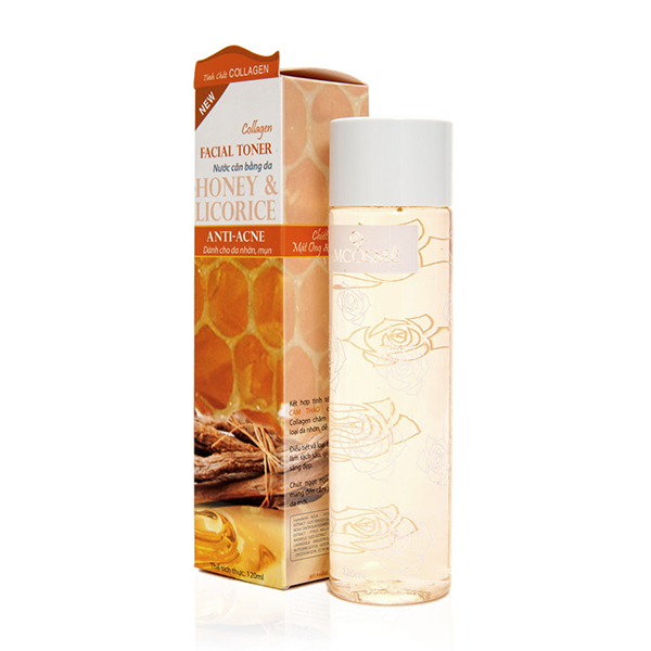 Nước Cân Bằng Collagen Lamcosmé Honey Và Licorice Chiết Xuất Từ Mật Ong Và Cam Thảo Cho Da Nhờn, Dễ Mụn (120ml)