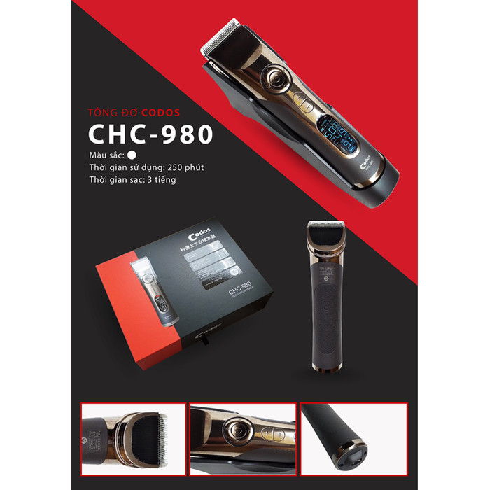 Tông Đơ Cắt Tóc Codos CHC - 980