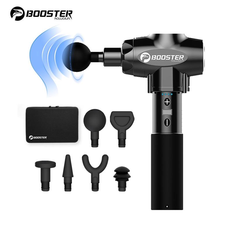 BOOSTER E - 9 mức độ ( 6 đầu massage ) - Máy massage gun thư giãn cơ bắp