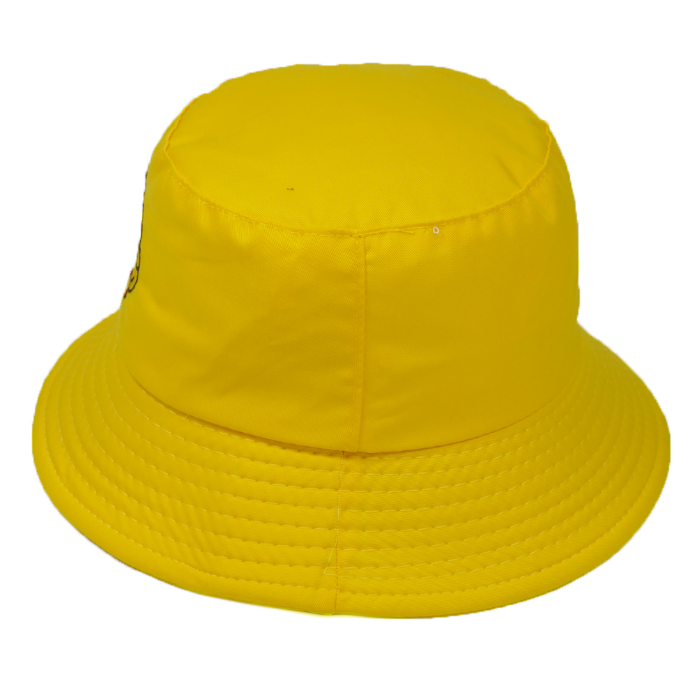 Mũ tai bèo bucket con vịt màu vàng Hạnh Dương thêu độc đáo, dễ thương, vành rộng chống nắng tốt, chất liệu vải mềm mại - Vàng