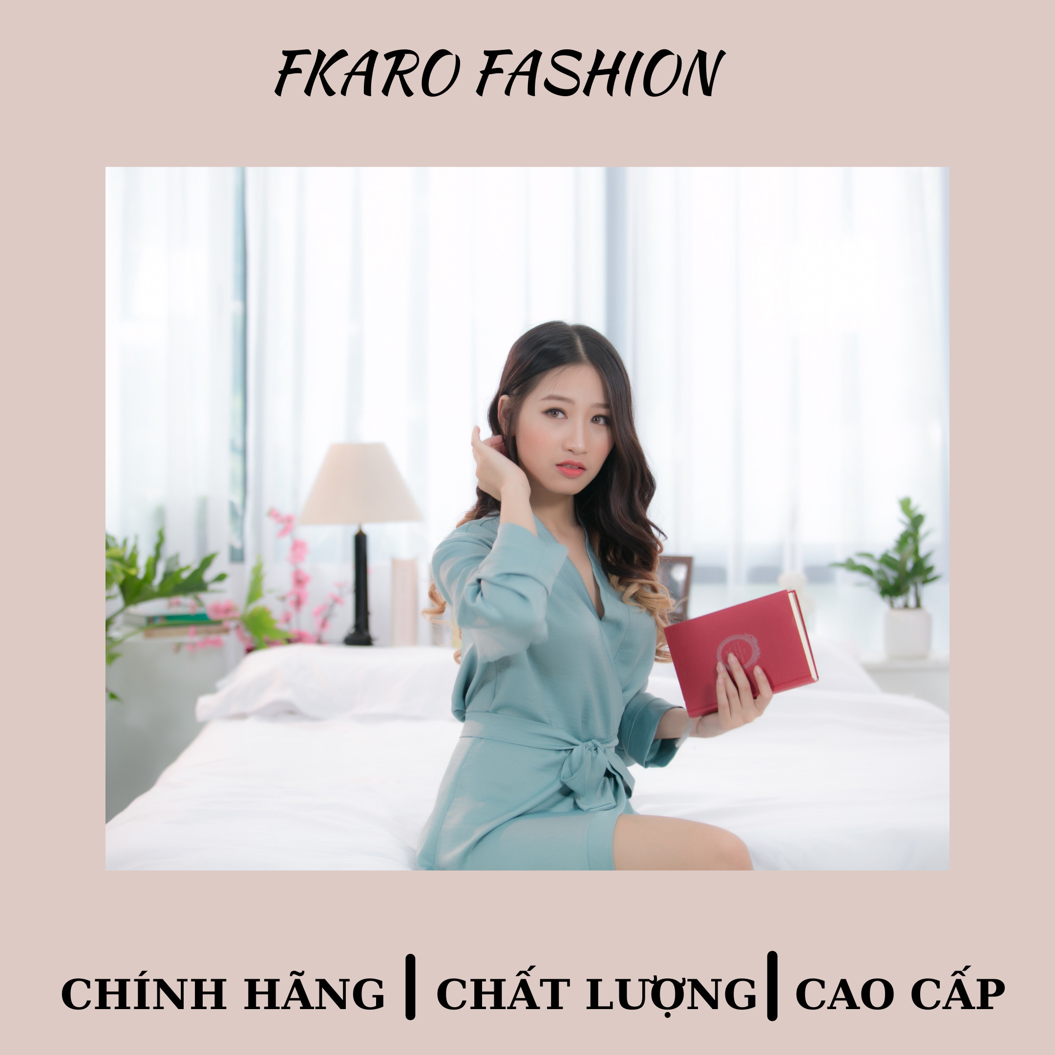 ÁO KHOÁC NGỦ KIMONO - LỤA SATIN - FKARO