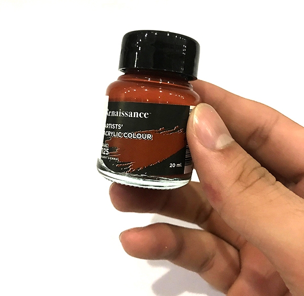 Màu Acrylic 20ml - Nâu Burnt Sienna - (Bt)#125