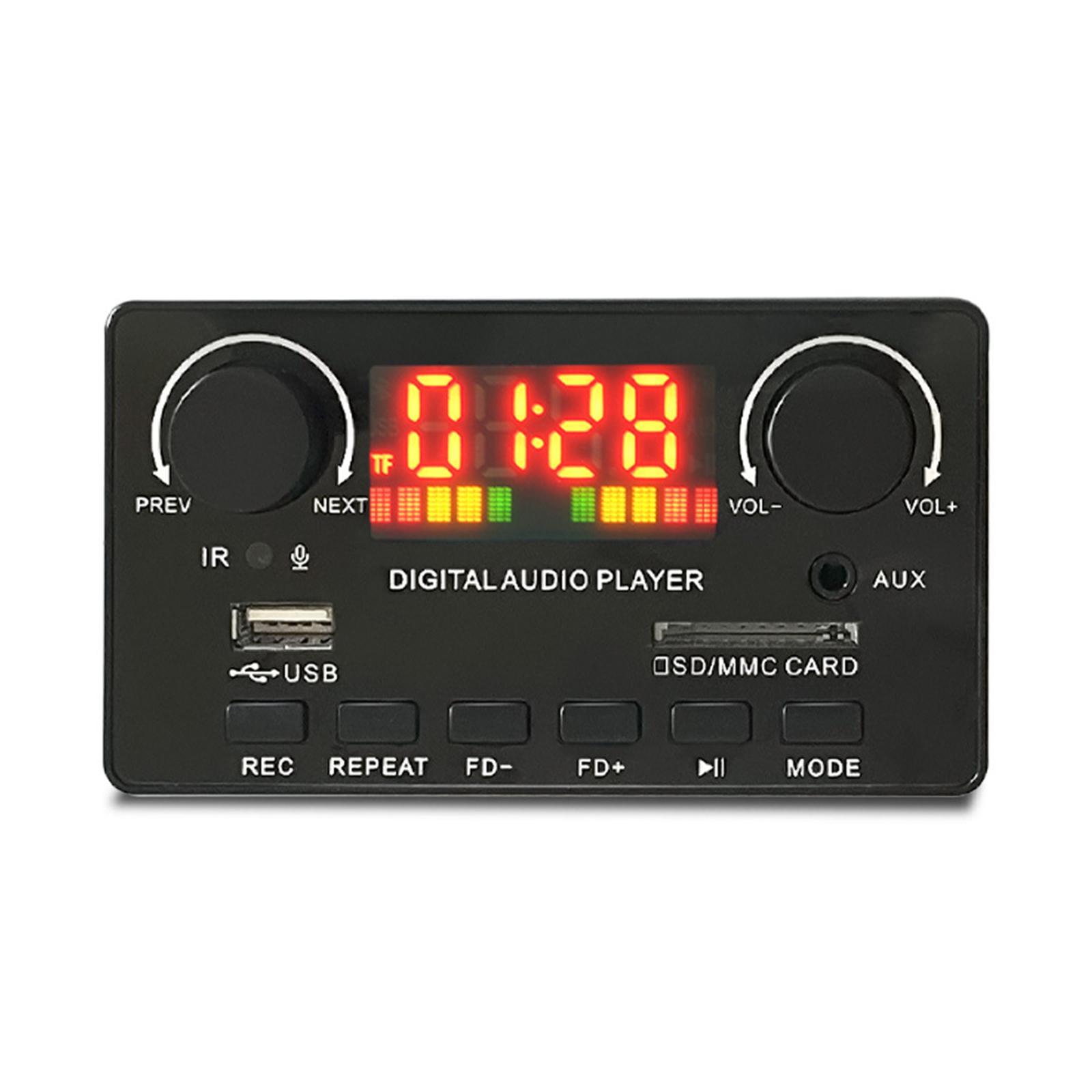 MP3 Board Audio Module, V5.0, Support Handsfree Recording, Jq-D125BT Lossless Audio Player MP3 WMA WAV Ape 2x40W