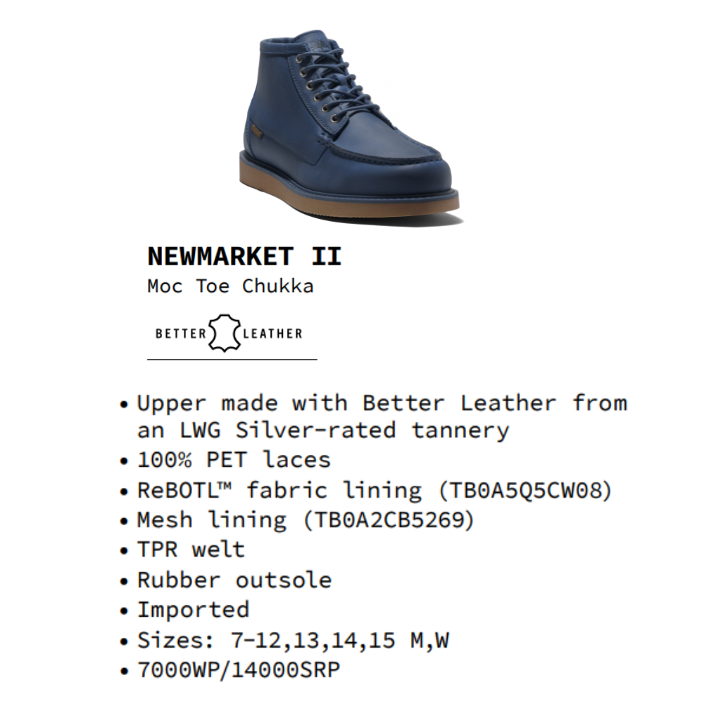 [NEW] Original Timberland Giày Nam Newmarket II Moc Toe Chukka TB0A5SD405