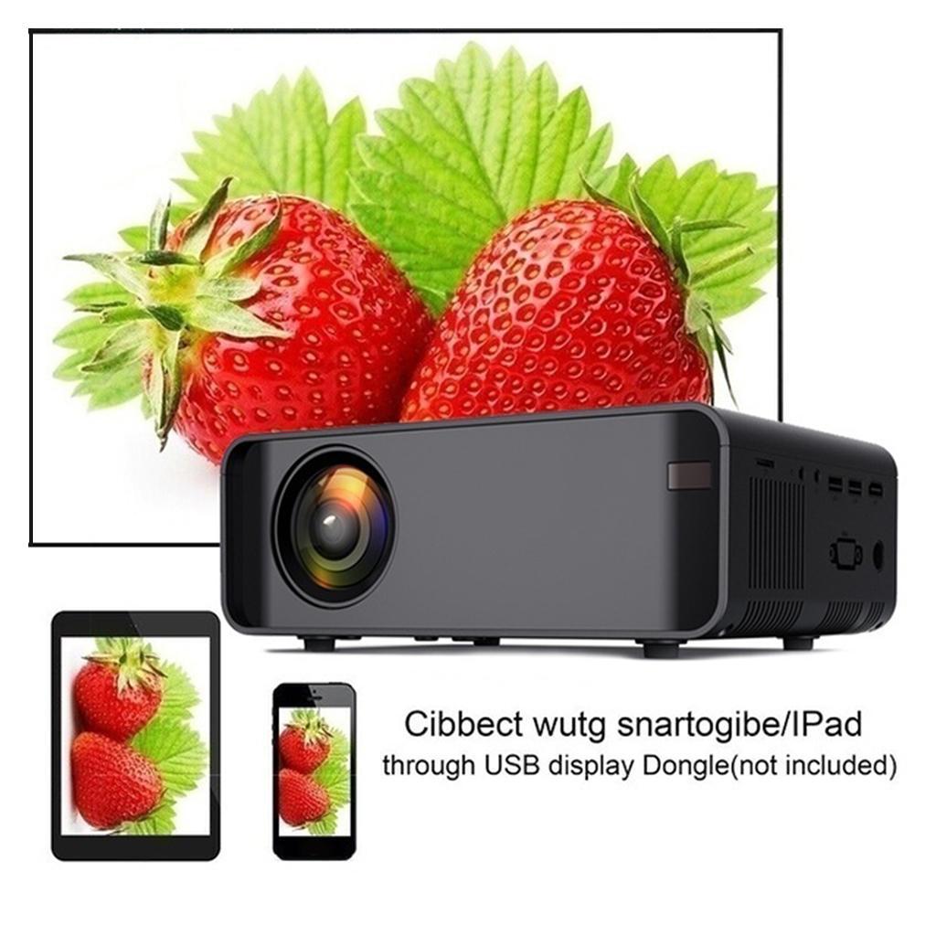 Movie 4k 1080P Full- LCD Display US Standard Black