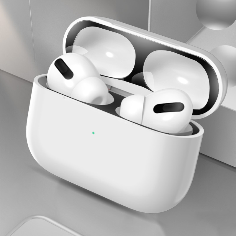 Miếng Dán Kim Loại Siêu Mỏng Chống Bụi Cho Case Airpods Pro