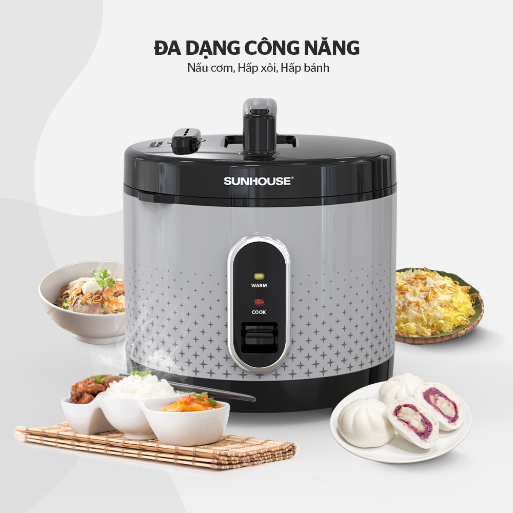 Nồi Cơm Điện 1.8L Sunhouse SHD8624 - Hàng Chính Hãng