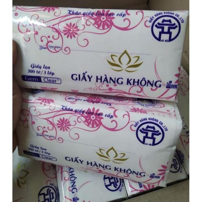 Khăn giấy rút hàng không loại 1 - Giấy lụa rút việt nam 300 tờ 1 gói giấy ăn siêu dai siêu trắng