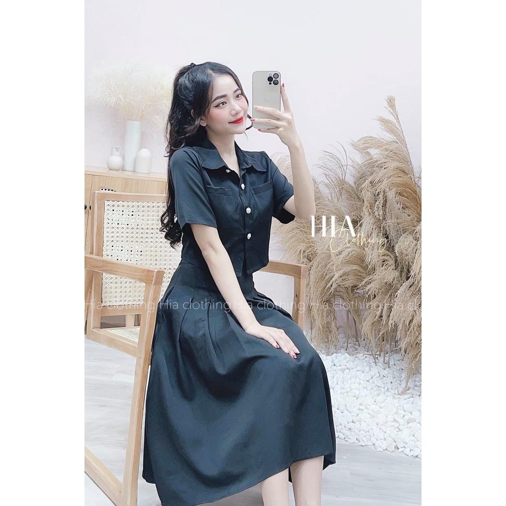 Áo Dài Cách Tân Cổ Yếm Kèm Chân Váy Dài  FM Style