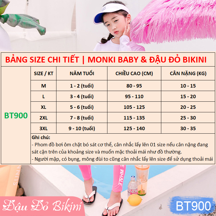 Đồ bơi đôi mẹ và con gái, áo tắm một mảnh dài tay nữ &amp; bé gái loại đẹp, họa tiết trẻ trung xinh xắn, chất thun lạnh mát mịn, co giãn cao | CP900