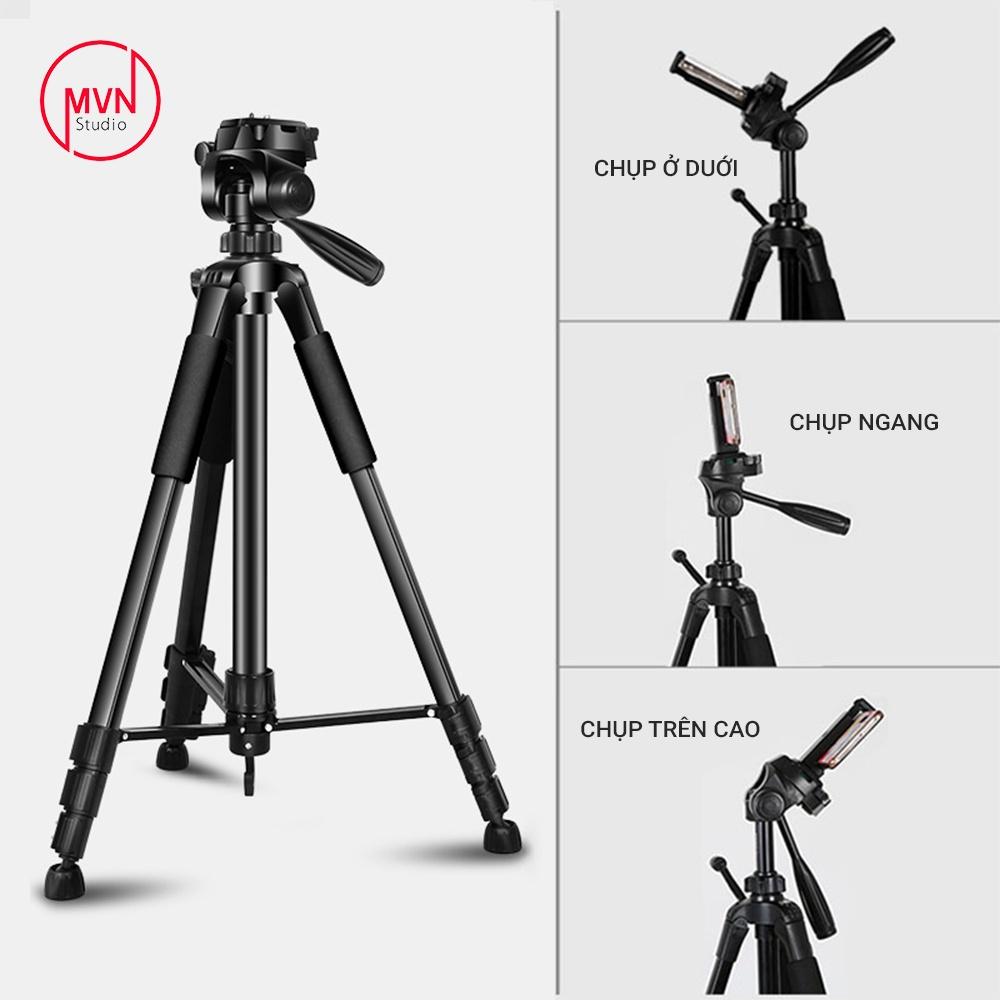 Tripod chân máy ảnh chuyên nghiệp có thể tải 3kg cao 1m7 - MVN Studio