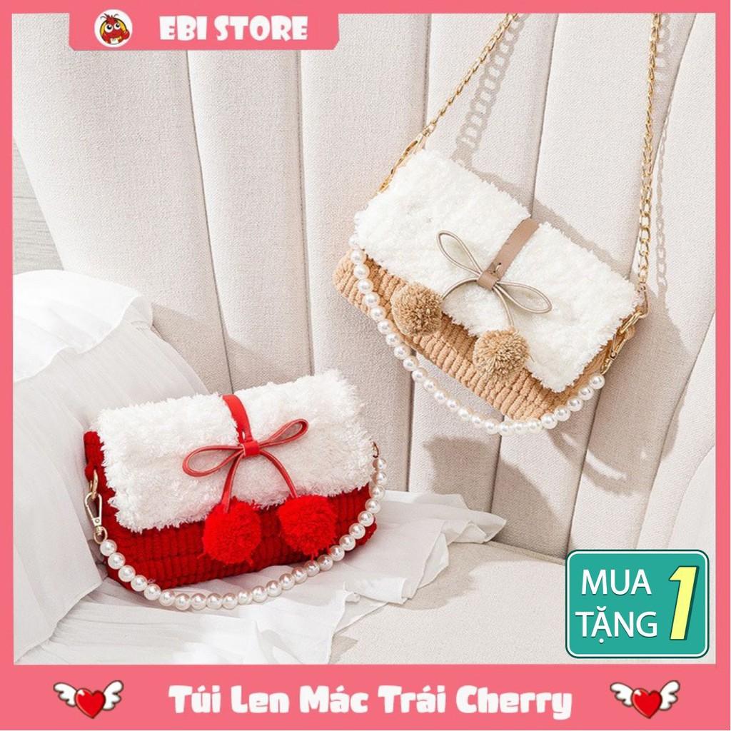 Túi Handmade Phối Màu Mác Trái Cherry - Set Nguyên Liệu DIY Túi T