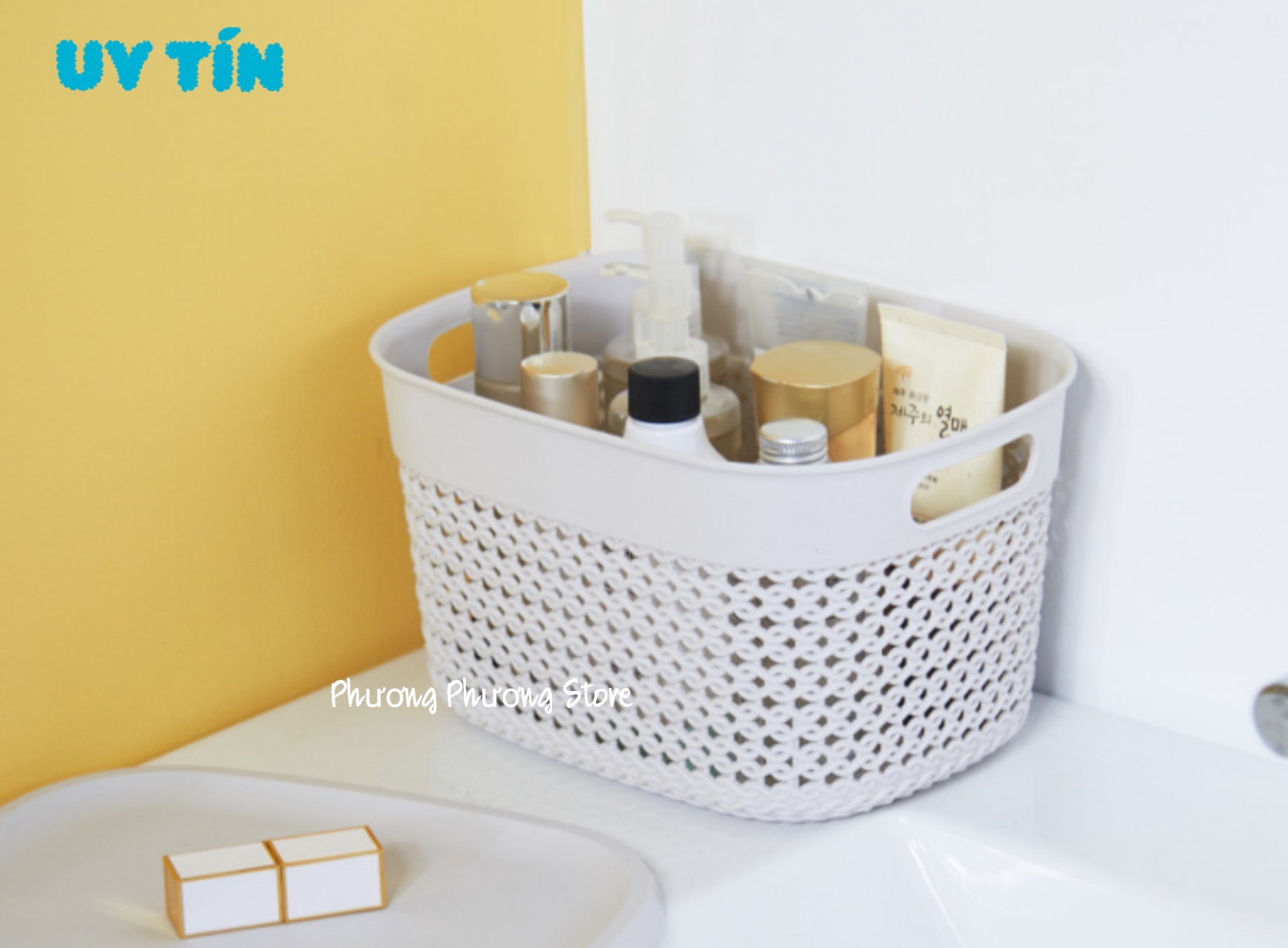 Giỏ Đựng Đồ kiểu Dáng Ô Van có nắp đậy Hàn Quốc