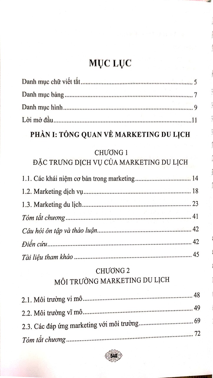 Giáo trình Marketing Du Lịch