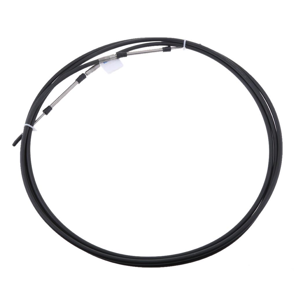 Marine Canoe Boat Outboard Engine Throttle Control Cable fit for YAMAHA Outboard - Black+Red
