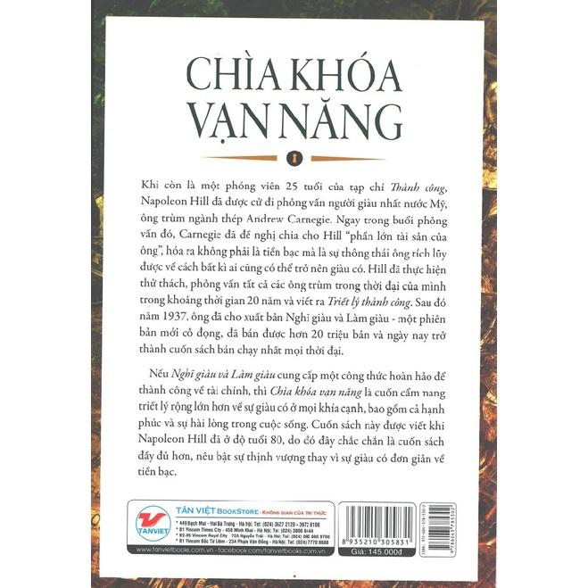 Chìa Khóa Vạn Năng  Mở Khóa Bí Mật Trong Thành Công Của Napoleon Hill - Bản Quyền