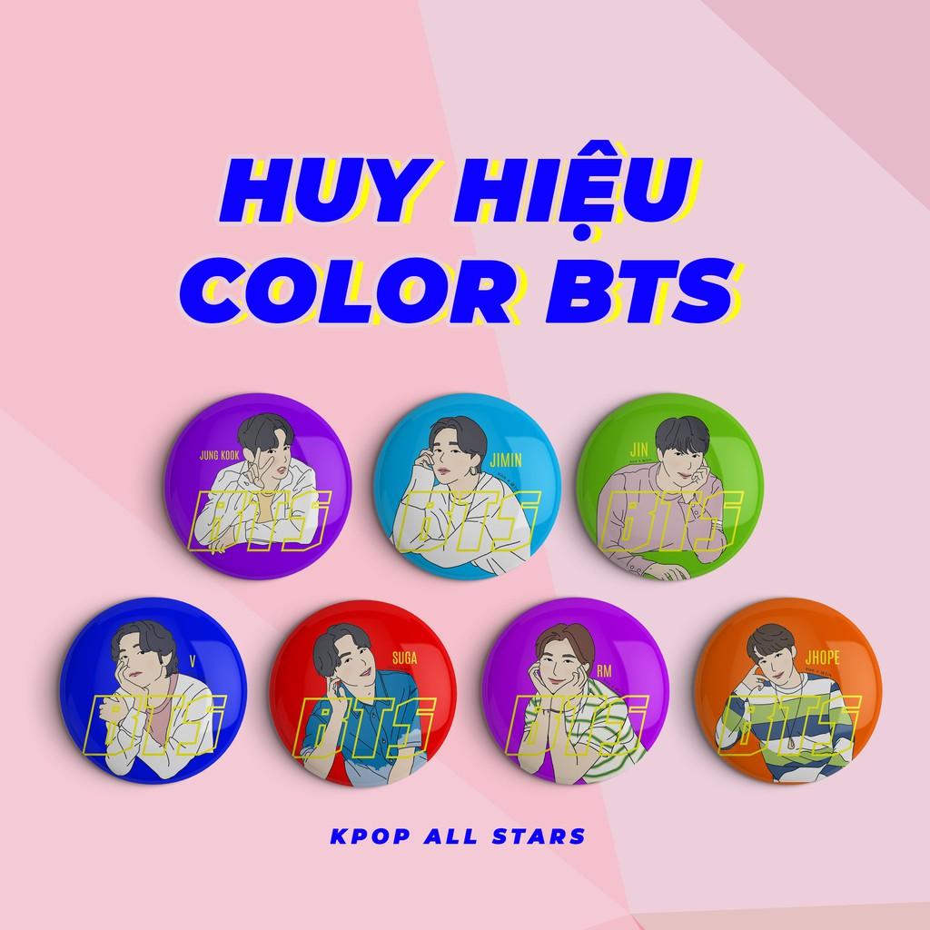 7 HUY HIỆU BTS LINEART T4 JUNGKOOK, TAEHYUNG, YOONGI, NAMJOON, JHOPE, JIN, JIMIN