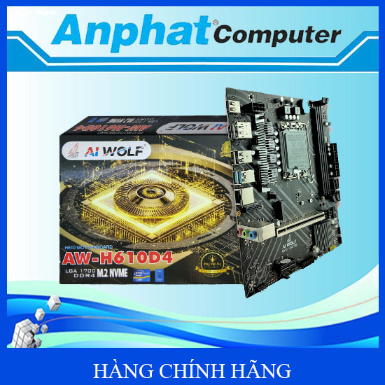 Bo Mạch Chủ Mainboard AIWOLF H610 D4 Socket LGA1700 – Hàng Chính Hãng