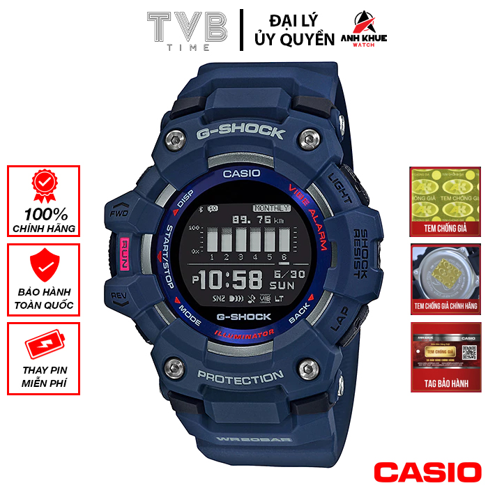 Đồng hồ nam dây nhựa Casio G-Shock chính hãng GBD-100-2DR