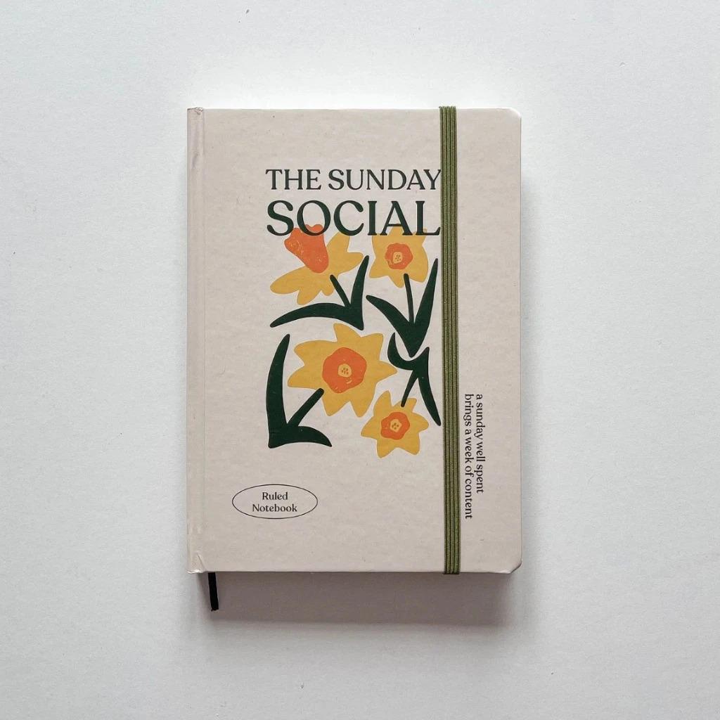 Sổ kẻ ngang - Sổ Crabit - Sổ ghi chép A5, 130gsm, The Sunday Social, Hoa Be