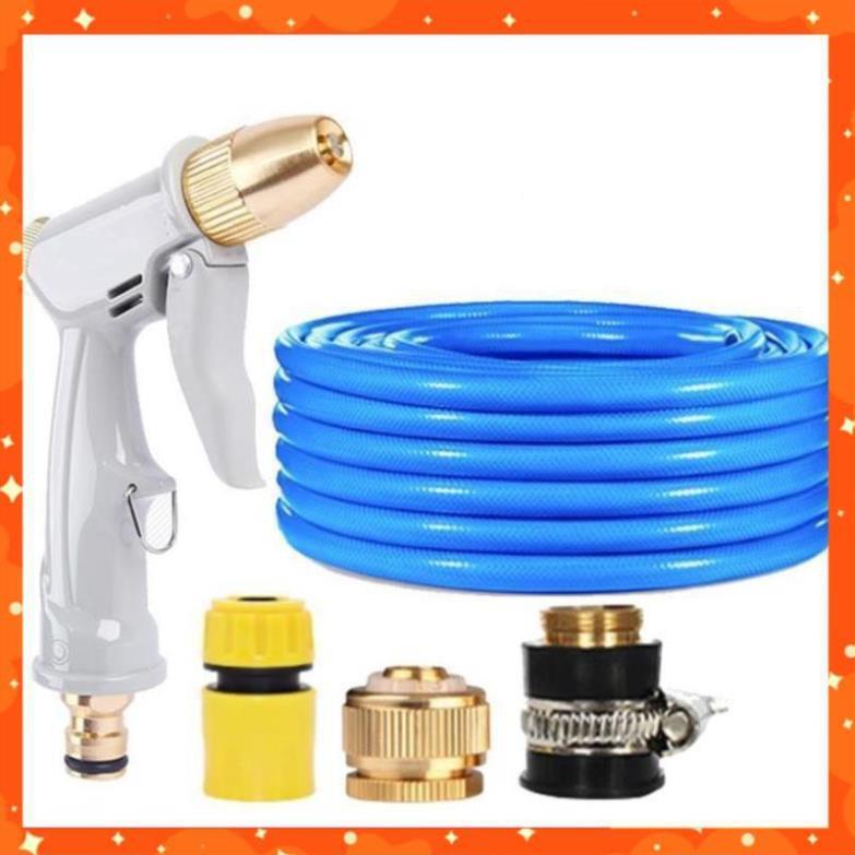Bộ dây vòi xịt nước tưới cây rửa xe,tăng áp 3 lần, loại 3-5m 206846