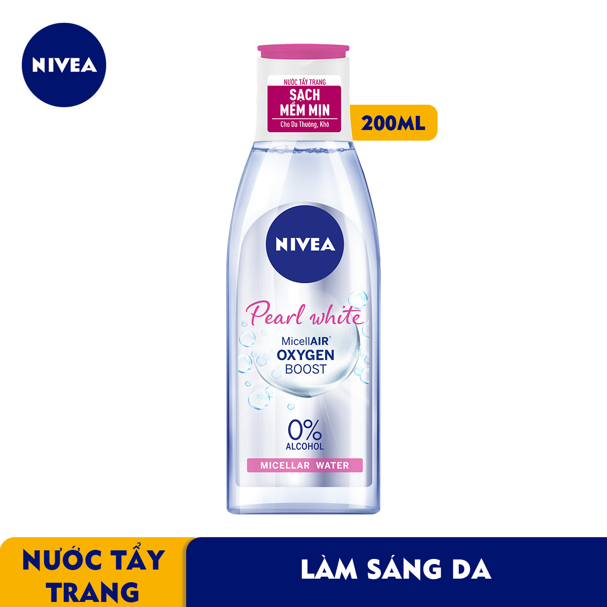 Nước Tẩy Trang NIVEA Pearl Radiant Sáng Da | Sạch Sâu (200 ml) - 84911