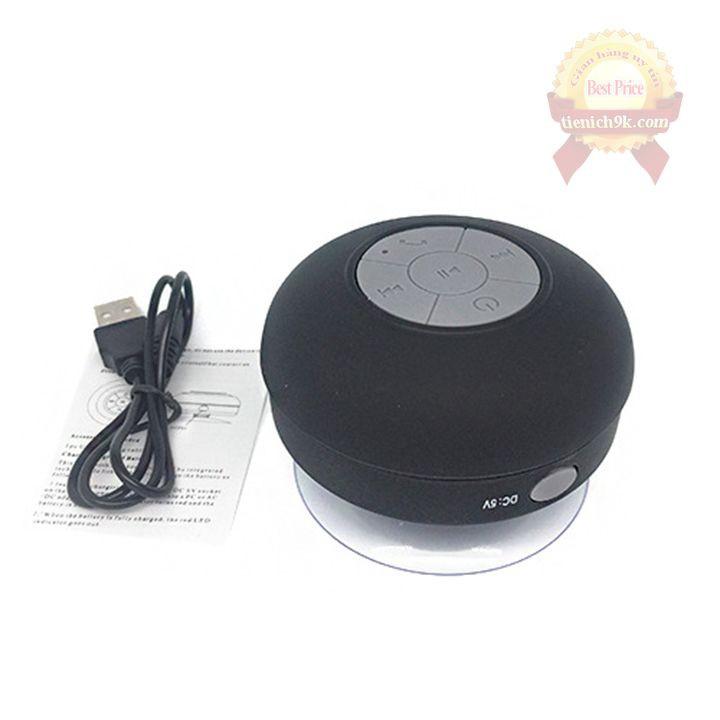 Loa Bluetooth mini chống nước dán hít tường kính không dây X1 gắn nhà tắm