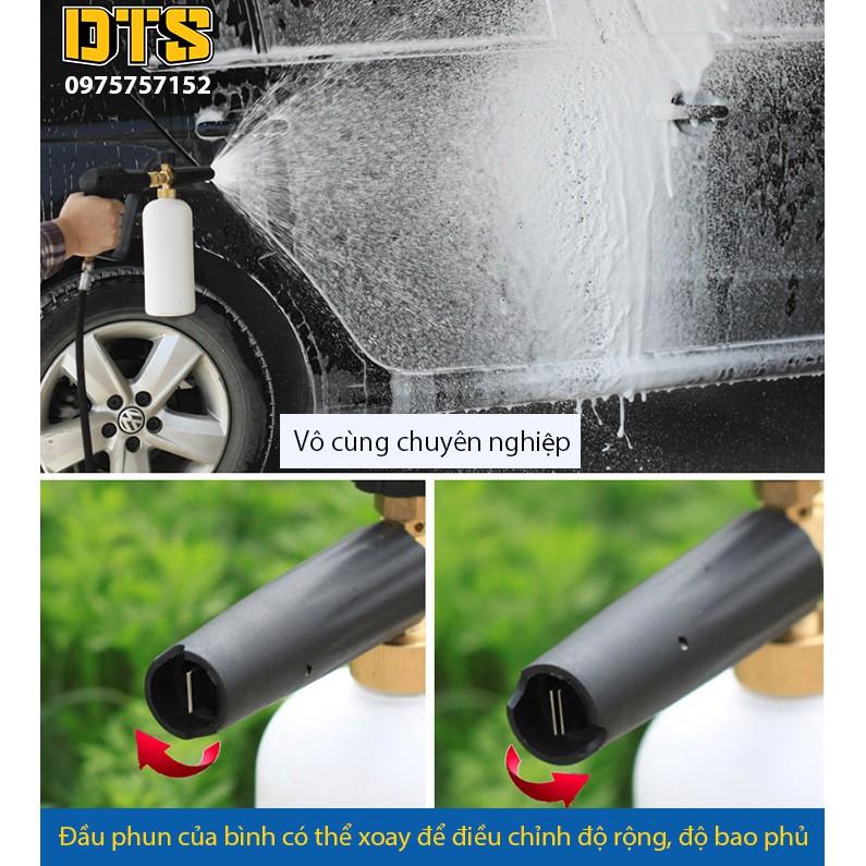 Bộ xịt rửa và bình tạo bọt tuyết cao cấp cho máy rửa xe áp lực cao, máy xịt rửa