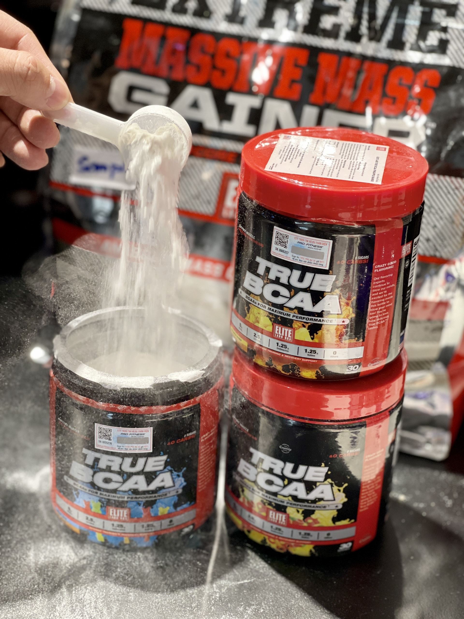 Tăng khả năng phục hồi True BCAA Elite Labs USA - Chống đau mỏi cơ, cung cấp năng lượng bền bỉ tập luyện (30 serving)