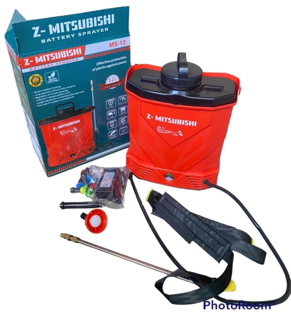 Bình phun xịt sạc điện 12 lít hiệu Mitsubishi