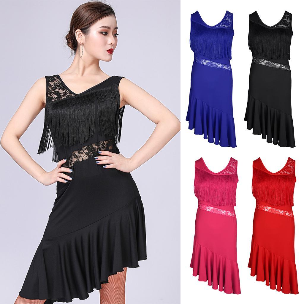 Latin Tassel  Fringe Stage Performance Costume Dancewear