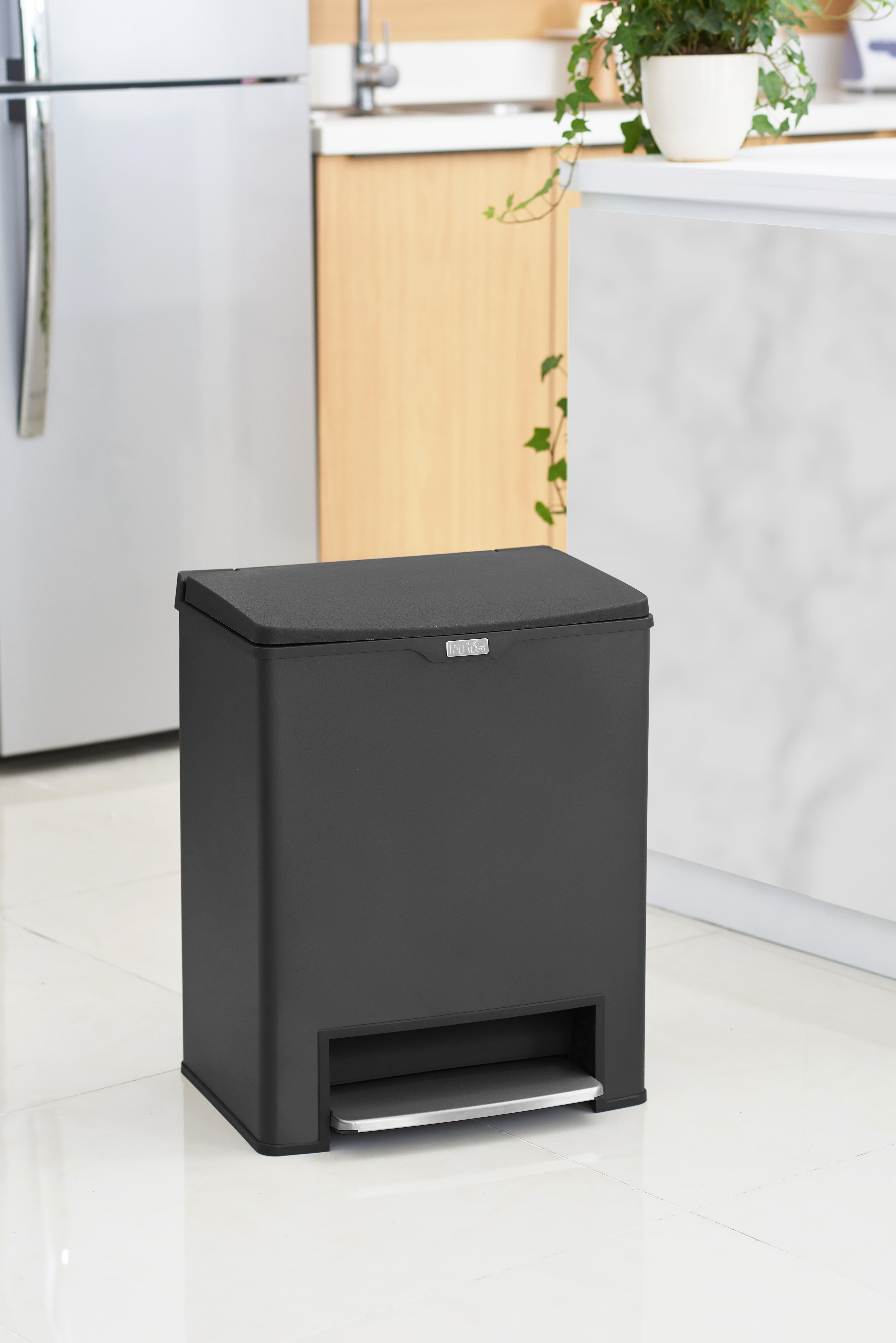 Thùng Rác Fitis Prime Đơn - Đen