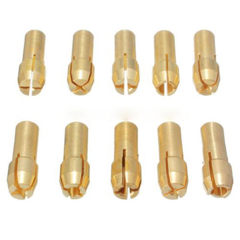 10pcs 0.5-3.2mm Micro Drill Chuck Collet Brass Shank for Rotary