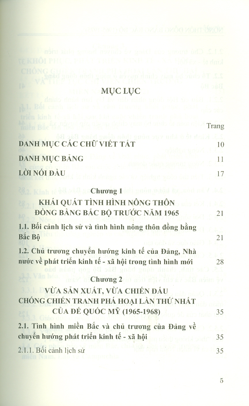 NÔNG THÔN ĐỒNG BẰNG BẮC BỘ (1965 - 1975) (Sách chuyên khảo)