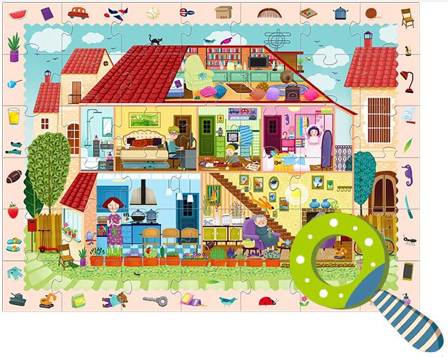 Xếp hình Mideer Puzzle Detective in Room Thám tử trong phòng