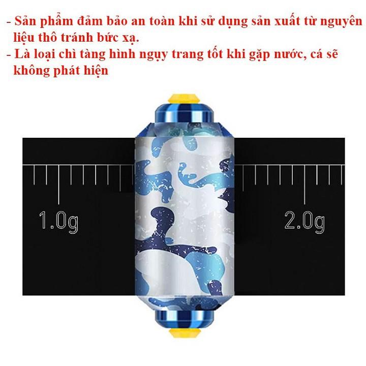 Chì Câu Đài Tàng Hình Lõi Kép- Chì Lá Cuốn Sẵn Cao Cấp PK8