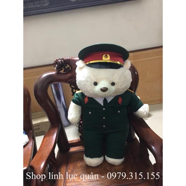 Gấu bông Quân đội Bộ đội Lục quân 90cm
