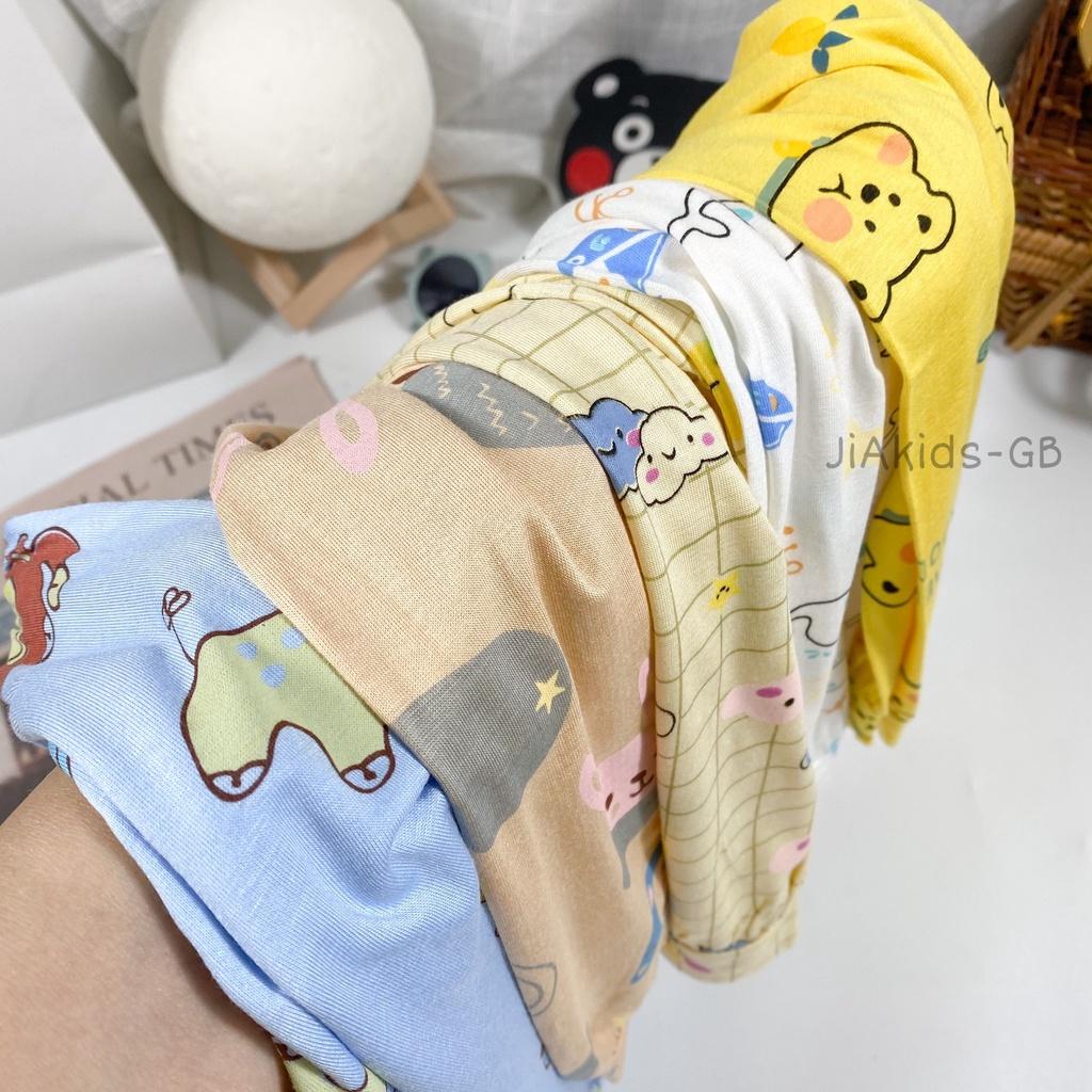 Đồ bộ bé trai, đồ bộ bé gái, bộ ngủ dài tay cho bé sơ sinh size 5-16kg chất thun cotton mềm mịn mát