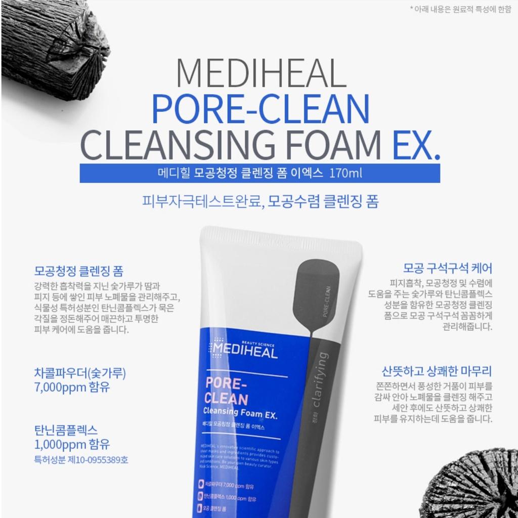 Sữa Rửa Mặt Pore Clean Mediheal Cleansing Foam 170ml