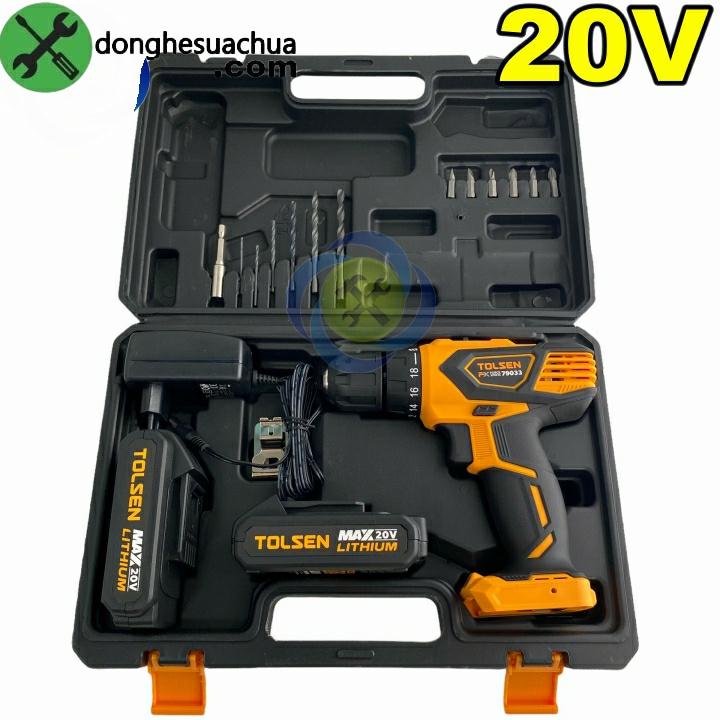 Máy khoan pin 20V Tolsen 79033